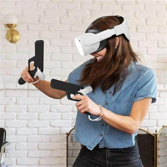 Oculus Quest 2 Pistol Toy Gun - Black